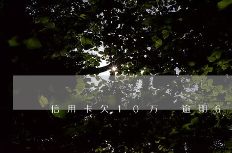 信用卡欠10万 逾期6年 信用卡欠10万 逾期6年